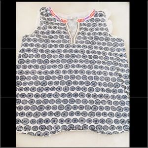 Crew cuts girls navy & white flower top
